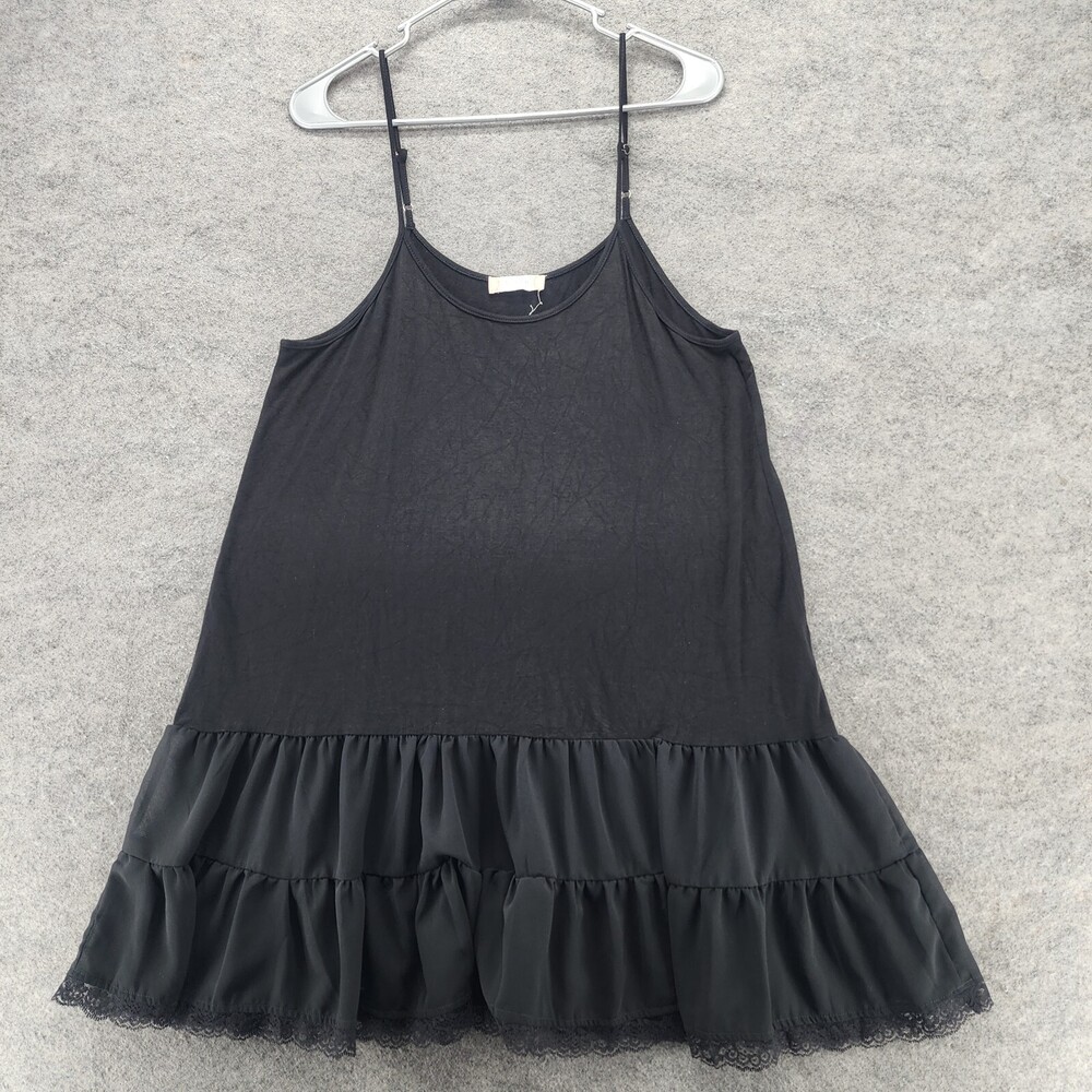 Altard State Dress Womens Large Sleeveless Black Tiered A Line